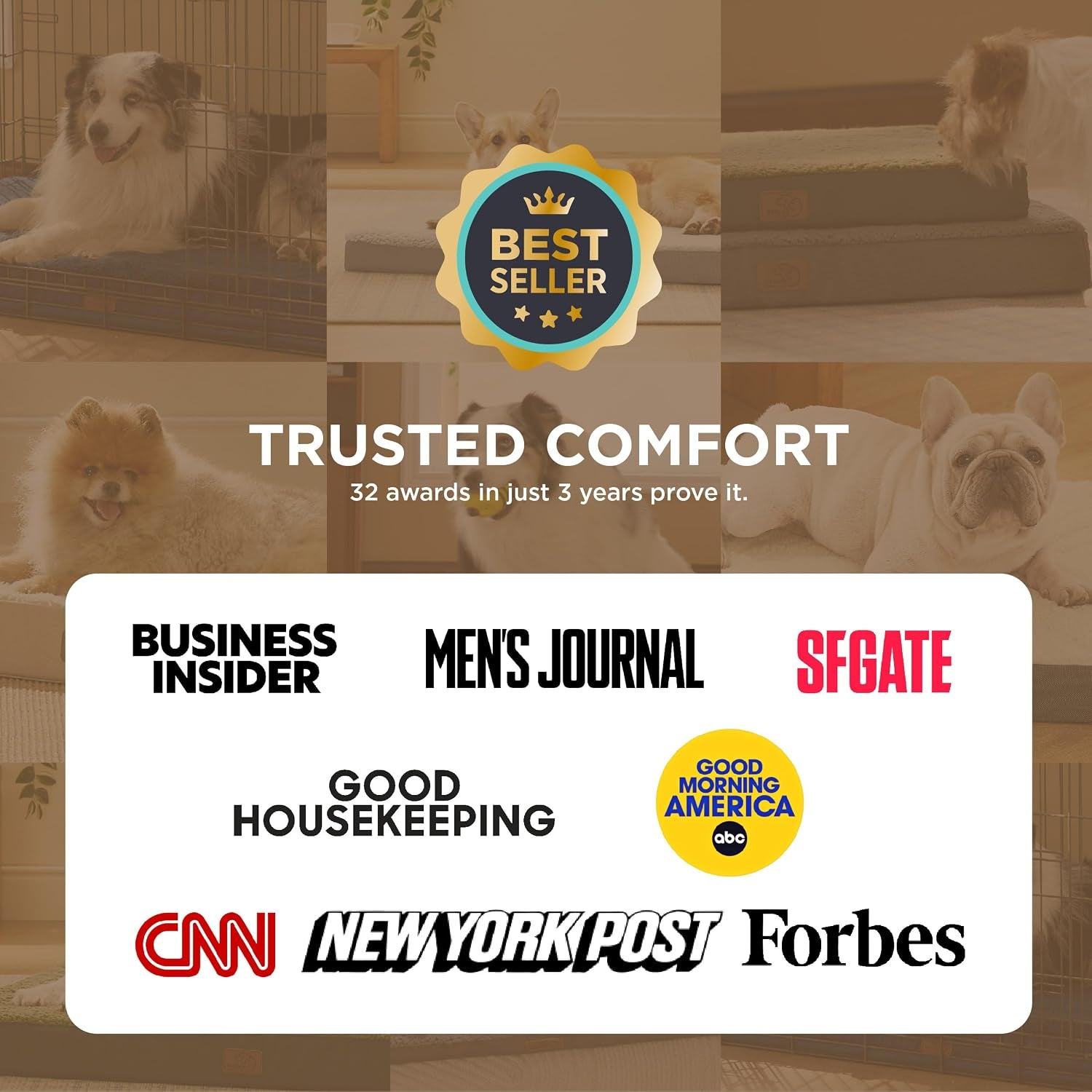 Bedsure XL Dog Bed, Extra Large Pet Bed with Comfy Sherpa, 44X32In Grey | Orthopedic Egg Crate Foam, Comfort, Support Pet Mat, Non-Slip Bottom, Removable Cover For Extra Pet up to 80 Lbs